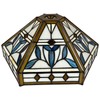 Capulina Tiffany Lamp Shade Mission Hexagon Stained Glass 12 Inches