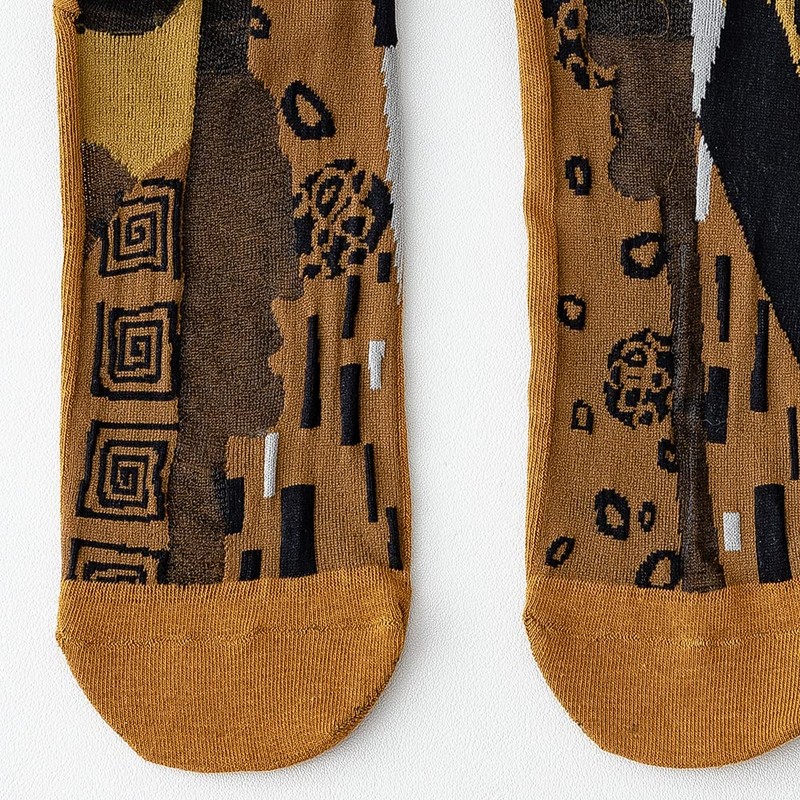 Comonsava Women's Socks, See-through Socks, Different Left and Right Patterns,
