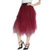Women's Elastic Waist Tutu Princess Tulle Underskirt Pettiskirt - Petticoat