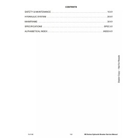 Bobcat Paper Bobcat HB880 HB980 HB Hydraulic Breaker Service Manual Shop Repair 6904105