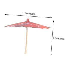 Baluue 2Pcs Unique Japanese Decorative Umbrella Classic Paper Parasol for Festivals Photography Home Decor Cherry Blossom Floral Designs