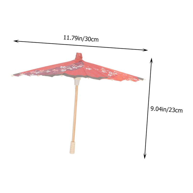 Baluue 2Pcs Unique Japanese Decorative Umbrella Classic Paper Parasol for