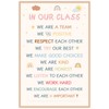 COCHIE Classroom Rules Poster for Classroom Decorations, Large 16"x24" Back