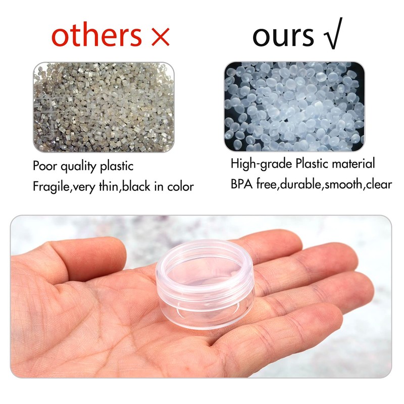 Tiny Sample Containers 3 Gram Sample Jars 25pcs Makeup Sample