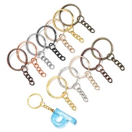 DOITOOL 1 Set DIY Key Chain Key Rings Kit Eye Pins for Jewelry Making Lanyards Crafts and Home