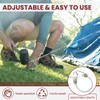 Diakey 22 Pack 10in White Small Bungee Cords with Hooks