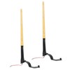 2 Pcs Whip Lights 340mm Long Amber Lighted Antenna Flagpole