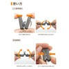 prendre PR-TUM24-SV Portable Folding Cat File Key Ring Key Ring