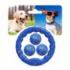 Karpic Popaws Indestructible Dog Ball Toy Set for Aggressive Chewers
