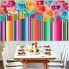 Flowers Fiesta Backdrop Fiesta Banner Mexico Cinco De Mayo Carnival