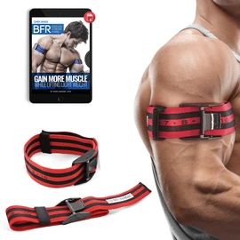 BFR Bands PRO X﻿ Blood Flow Restriction Bands - Set of 2 Occlusion Training Straps w/ Pinch-Free Buckle - Arms & Legs Workout for Men and Women, 2” Wide