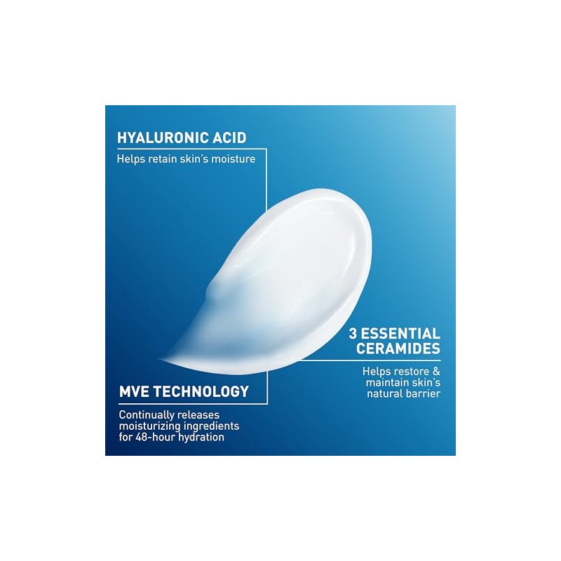 Cerave Crema Hidratante Onzas Humectante Diario Rostro Cuerpo Piel Seca