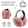 Riisoyu Winter Ear Warmers Plush, Winter Earmuffs Foldable Girls Ear