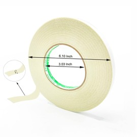 KAIHENG 1/2 Inch x 200 Feet Fabric Tape Double Sided, Clear Adhesive Cloth Hem Tape Leather Tape No Sew Stitch Witchery Hemming Tape for Clothes, Fabric, Pants, Dress