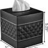 Monarch Abode Handcrafted Tissue Box Square Cover Holder and Dispenser,