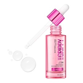 Maybelline Prebase de suero Grippy, imprimación de maquillaje hidratante con 2% de niacinamida para hasta 24 horas de uso, transparente, 1 unidad