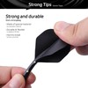 CyeeLife Integrated Dart Shaft and Flights Standard Shape,Dart Accessory Black/Red/Blue/Green/Yellow