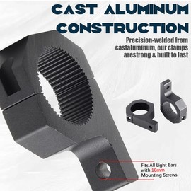 SKUNTUGUANG 20MM-50MM Universal Work Light Tube Clamp Mounting Bracket Fog Light Mounting Bull Bar Bumper Lamp Holder for Off-road Vehicles Car Truck Motorcycle