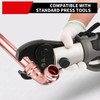 ROGVOC Copper Press Fitting 90 Degree Elbow Fittings, 10-Pcs 1/2