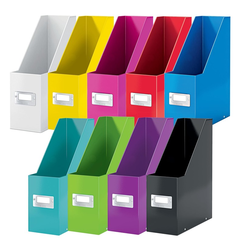 Leitz Magazine File Holder, A4, Cardboard Document Storage Box with