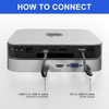 13 in 1 Mac Mini Dock with Hard Drive Enclosure