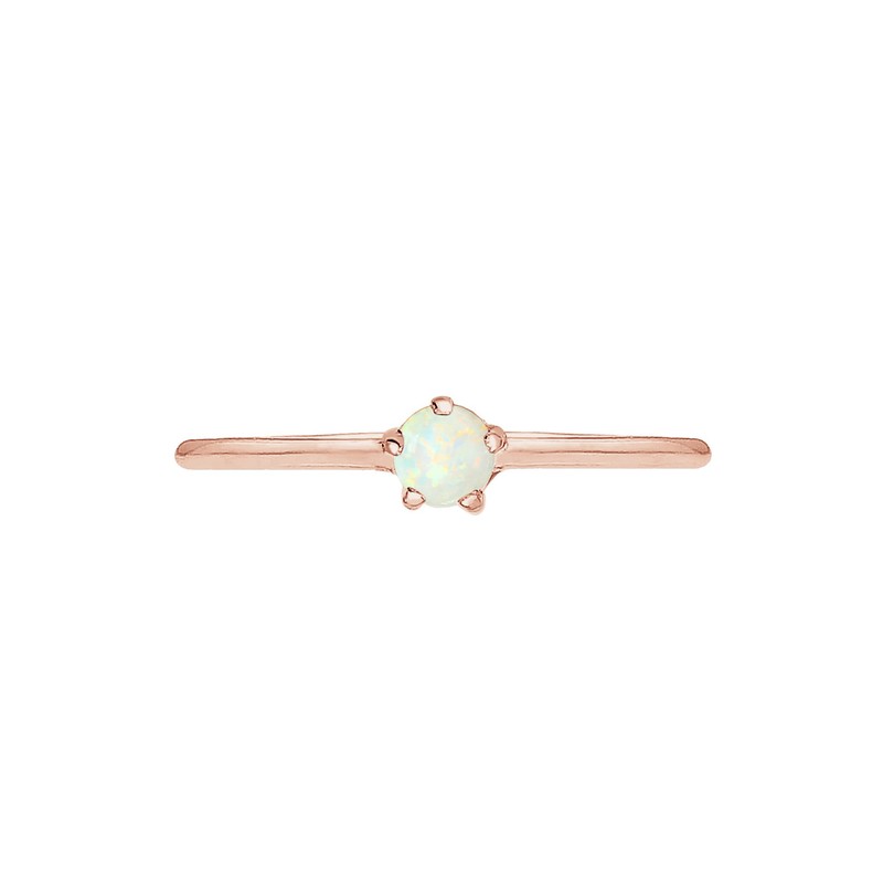 Elli Basic Geo Women's Ring with Synthetic Opal in 925