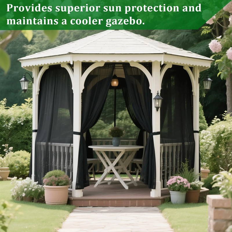 2PCS Mosquito Netting for Patio,10 x 16.5 Ft Garden Mesh