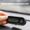 Car Clock Thermometer LED Backlight 2 in 1 Dashboard Clock