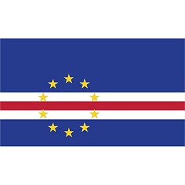 2-Pack Cape Verde Flag Decal Sticker | 5-Inches by 3-Inches | Premium Quality Vinyl | PD401