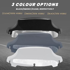 Clear 7" Windshield Windscreen Compatible for Harley Davidson Touring Electra Glide Street Glide 2014 2015 2016 2017 2018 2019 2020 2021 2022