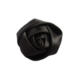 YYCRAFT Pack of 20pcs Satin 4d Rose 2" Craft Wedding Bride-Black