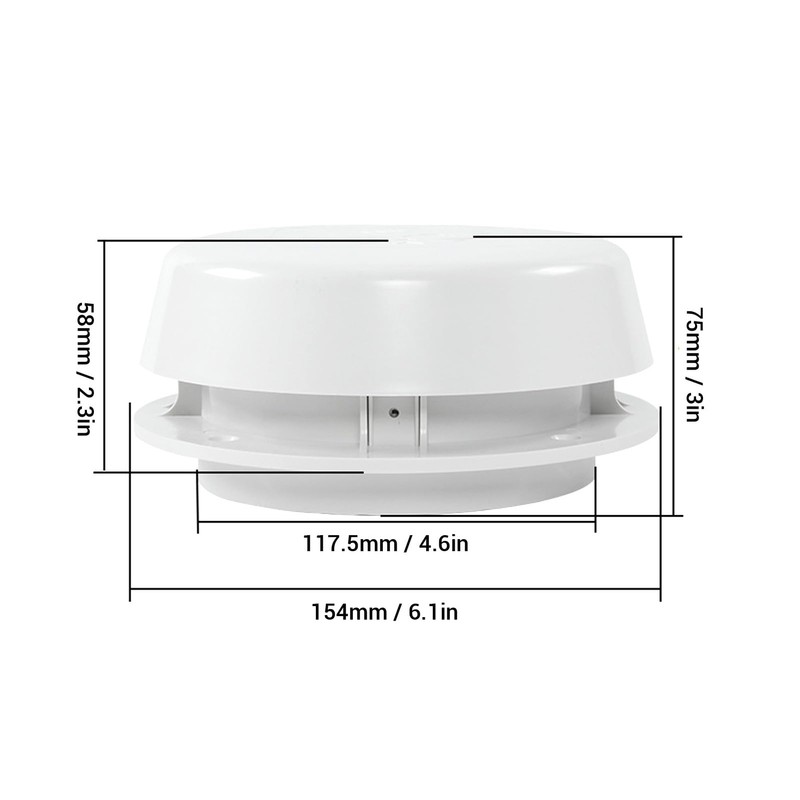 AKLOSIPY RV Room Ventilation, RV Roof Ventilation 55 mm E