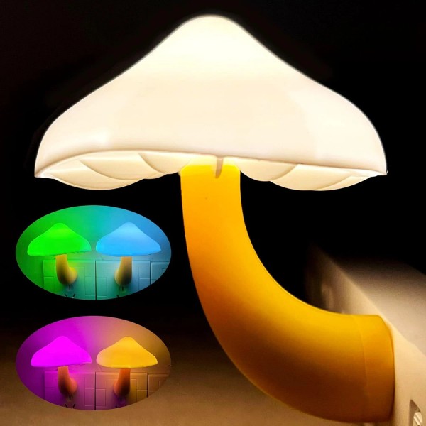 IBetterLife Mushroom Sensor LED Night Light - Plug-in 7 Color