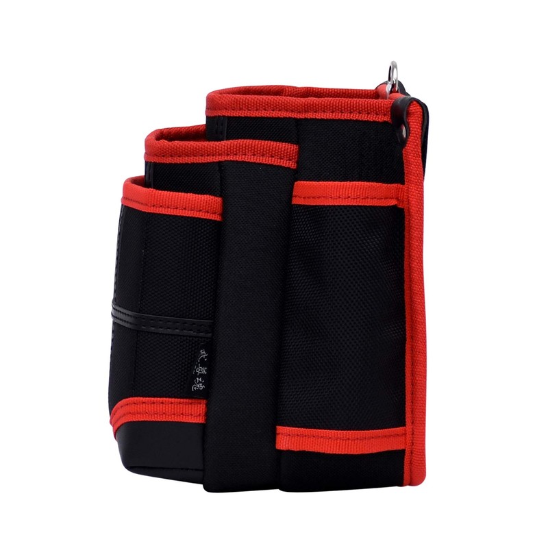 KH Bushon Tamashii 3-Tier Waist Bag, Black/Red