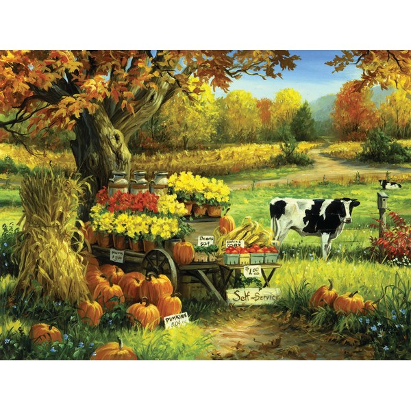 550 Piece Puzzle for Adults SELF Serve with Cows by