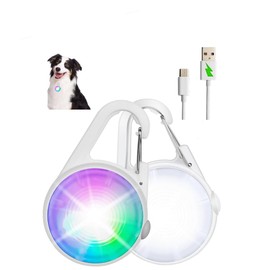 4 Modes Dog Lights 2Pack LED for Night Walking, IP68 Waterproof Dog Light, Small and Light Dog Collar Light Collars, High Capacity Rechargeable Dog Collar Lights for Night Time Clip On