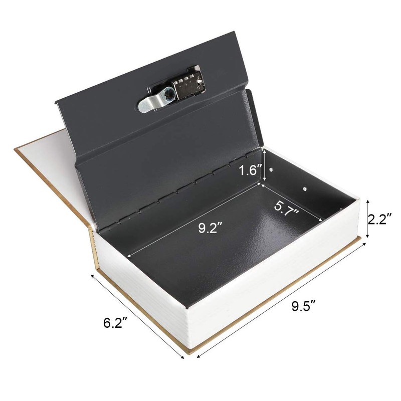 Parrency Diversion Book Safe with Combination Lock, Secrect Hidden Safe