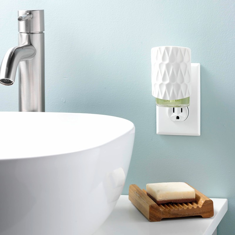 Yankee Candle ScentPlug Diffuser, Organic Pattern White, 1 CT