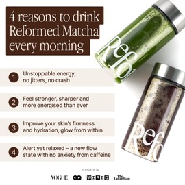 Reformed Collagen Coconut Matcha I Hydrolysed Collagen (Marine), Ceremonial Grade, Reduce Bloating, Functional Mushrooms, 21 Vitamins & Minerals, I UK Made I 1 Month Supply, Coconut