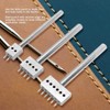 3 Pieces Punch Tools DIY Stainless Steel Flat Chisel Leather