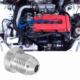 6AN AN6 Weld Bungs 2PCS Weld On Bung Fitting Hose Adapter Replacement for Acura B16 6AN Weld On Bung Fitting Weld Bung Oil Hose Weld Bung Weld