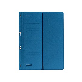 FALKEN Ösenhefter, halber Vorderdeckel Ösenhefter A4 1/2 Vorderdeckel blau