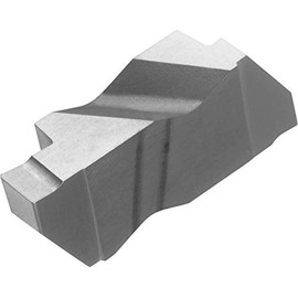 KYOCERA KCGP3072R TC40 Cera-Notch Grooving Insert, KCGP, TC40 Grade, Cermet, TiC/TiN, 0.008" Corner Radius, Right Hand, 2 Cutting Edges, 0.072" Groove Width