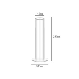 lasenersm 1 Piece Acrylic Scrunchie Holder Stand Clear Jewelry Organizer Hair Ties Organizer Jewelry Bracelet Watch Display Stand Rack Vertical Tower Jewelry Display Stand(Large Size, Clear)