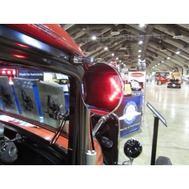 UPAUTO LED PEEP MIRROR 1930 1931 1932 1933 1934 1935 FORD ROADSTER COUPE TRUCK  4 INCH