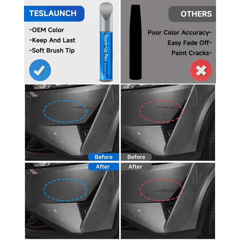 K51 Platinum Graphite Metallic Touch Up Paint Compatible with Nissan