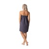 Turkish Linen Women’s Waffle Spa Body Wrap with Adjustable Closure