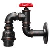 Vintage Water Pipe Wall Lamp Steampunk Industrial Iron Rust Retro