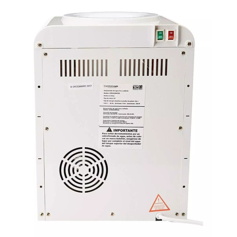 Hypermark Dispensador de agua Hypermark Springwater 20L blanco/negro 127V
