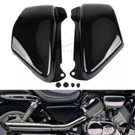 Unbranded Gloss Black Battery Side Fairing Covers Left &Right For Honda Magna 750 VF750C